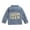 Beige-2, variant on Kids Girls Denim Jacket Long Sleeve Button Down Collared Jean Jackets With Chest Pockets Washed Casual Soft Coat Girls’ Back-to-School Denim Jacket