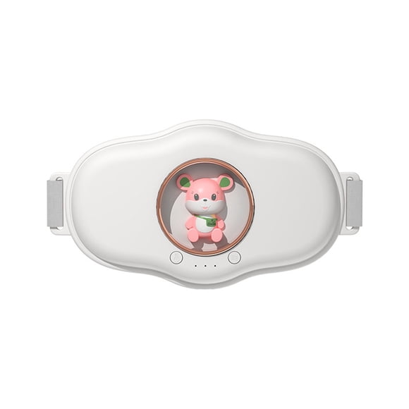 Inteprter Cinturón de calentamiento de cintura multifuncional, masajeador de Abdomen recargable inalámbrico, cinturones de alivio del dolor Abdominal Suministros térmicos Blanco Inteprter HA075715-01B