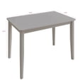 thumbnail image 5 of 5 Pieces Denwin Dining Set Table and 4 Chairs - Greyish White, 5 of 5