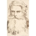 thumbnail image 2 of Sir George Hayter 11x14 Black Ornate Wood Framed Double Matted Museum Art Print Titled: Head of a Bearded Old Man (1849), 2 of 5