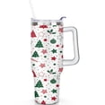 thumbnail image 2 of Merry Christmas 40 OZ Coffee Tumbler with Handle Insulated Leakproof Xmas Tree Coffee Travel Mug Modern Tumbler for Home Office Supplies Camping Outdoor for Mom Wife Teacher Neighbor, 2 of 6