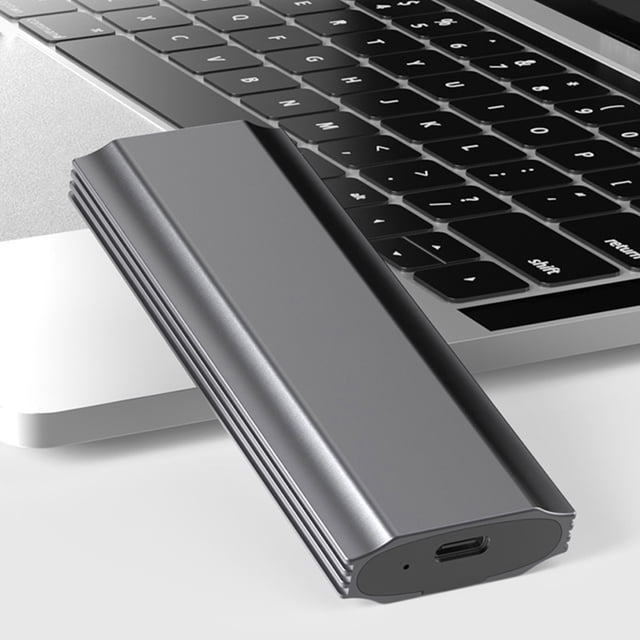 Caja SSD M.2 USB3.1 Gen2 10Gbps Caja de HDD móvil externa (Gris SATA C-A) Kuymtek Para estrenar
