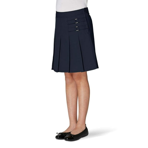 French Toast Trottinette Plissée à Deux Onglets pour Grandes Filles, Marine, 10
