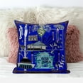 thumbnail image 2 of City Palace Indoor/Outdoor Pillow with Removable Cover in Blue Purple Turquoise20x20, 2 of 4