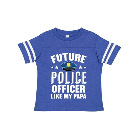 

Inktastic Future Police Officer Like My Papa Gift Toddler Boy or Toddler Girl T-Shirt