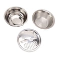 thumbnail image 2 of Rallador de lavabo multifuncional rallador de lavabo de drenaje rápido de gran capacidad 3 piezas para almacenamiento de alimentos ANGGREK Otros, 2 of 8