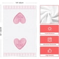 thumbnail image 6 of qefuia Pink Sugar Heart Love Valentine''s Kitchen Towels Dish Towels, 18x26 Inch Farmhouse Anniversary Wedding Decoration Hand Towels Set of 2, 6 of 6