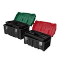 thumbnail image 2 of Cajas de Herramienta Dúo Pack Plásticas de 21" y 17" con Tapa Rojo Verde, 2 of 4