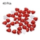 thumbnail image 3 of Uxcell 40Pcs Strass en Forma de Corazón de Acrílico 0.47" Stickers de Gemas Rojo Profundo, 3 of 7