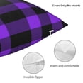 thumbnail image 3 of Yiaed Purple Buffalo Plaid Print Pillow Covers Super Soft Decorative Square Throw Pillow Covers Case Cushion Covers for Sofa Couch Bedroom Car Decor（No pillow core）-18"x18", 3 of 7