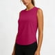 thumbnail image 4 of Tops Casuales sin Mangas para las Mujeres Color Sólido Cuello Redondo Suéter Blusa, las Señoras Tops sin Mangas Y Blusas Suaves Respirables Primavera Verano, 4 of 7