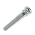 thumbnail image 4 of 6 Piezas Metal De Plata Guitarra Clavos Clavos De Puente Peg Block De Baoblaze La guitarra parte, 4 of 5