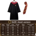 thumbnail image 4 of Magic Robe Cape Capa con capucha para juegos de rol para adultos y niños (Rojo 2PCS M) Tmvgtek libre de BPA, 4 of 9