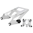 thumbnail image 1 of Chrome Two-Up Tour Pack Pak Mounting Luggage Rack Detachable ＆ 4 Point Docking Hardware Kit Compatible with Harley Touring Road King Electra Road Street Glide 2014-2022, 1 of 4