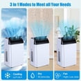 thumbnail image 4 of 14000 BTU Portable Air Conditioner, Auto-Evaporation, Low Noise AC Unit with Remote Control, 24-Hour Timer, LED Display, Window Installation Kit, Rooms up to 700 Sq.Ft, 4 of 9
