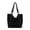 Black, variant on Faux Suede Shoulder Bag, Rivet Handheld Tote Bag, Large Capacity Shoulder Bag for Shopping Work School (Black)
