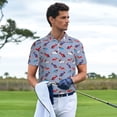 thumbnail image 3 of Honeii winter Dachshund Print Polo Shirt, A Classic Short-Sleeved, Button-Down Golf Shirt for Men,Mens Polo Shirts Short Sleeve-X-Large, 3 of 6