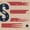 Natural, variant on Smartprints Stars and Stripes American Flag Women's T-shirt, Natural, S