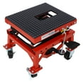 thumbnail image 5 of Hydraulic Motorcycle Scissor Jack Lift Foot Step Wheels for Small Dirt Bikes,300 lbs,Red, 5 of 10
