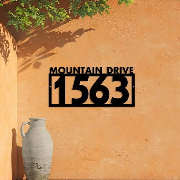 Custom Personalized Address Sign Custom House Number Sign Address Numbers For Houses Custom Outdoor Hanging Garden Door Sign