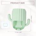 thumbnail image 4 of Unique Bargains Wall Mounted Toothbrush Holders Cactus Wall Mounted Toothbrush Storage Organizers  Green, 4 of 7