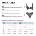 thumbnail image 4 of Kdxio Daisies Flowers Print Women's 2 Piece High Waisted Wrap Spaghetti Strap Summer Swimsuit Bikini Set-Small, 4 of 7