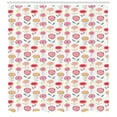 thumbnail image 3 of Ambesonne Floral Shower Curtain, Vibrant and Doodle Style, 69"Wx84"L, Multicolor, 3 of 3