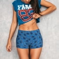 thumbnail image 3 of Fotbe Tennis Rackets 1 Shorts Sin Costuras – Shorts Deportivos de Cintura Alta para Mujer, Elásticos para Gimnasio, Yoga, Running o Ciclismo-Small, 3 of 8