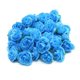 thumbnail image 1 of 50 rosas artificiales de seda reutilizables decorativas con cabeza de rosa para bodas y fiestas, color azul, 1 of 12
