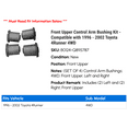 thumbnail image 2 of Front Upper Control Arm Bushing Kit - Compatible with 1996 - 2002 Toyota 4Runner 4WD 1997 1998 1999 2000 2001, 2 of 2