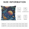 thumbnail image 6 of Acheng Pillowcase Standard/Queen Size, Funny Space Dinosaur Print Pattern Pillow Covers  Pac Soft Pillow Cases with Zipper White, 6 of 6