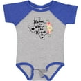 thumbnail image 3 of Inktastic Texas Home is Where the Heart is with Watercolor Floral Girls Baby Bodysuit, 3 of 5