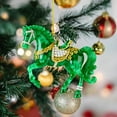 thumbnail image 3 of 2D Acrylic Horse Ornament, Horse Ornaments for Christmas Tree, Horse Gifts For Women, Girls, Horse Lovers, Equestrian Gifts, Christmas Ornaments for Family (Green), 3 of 6