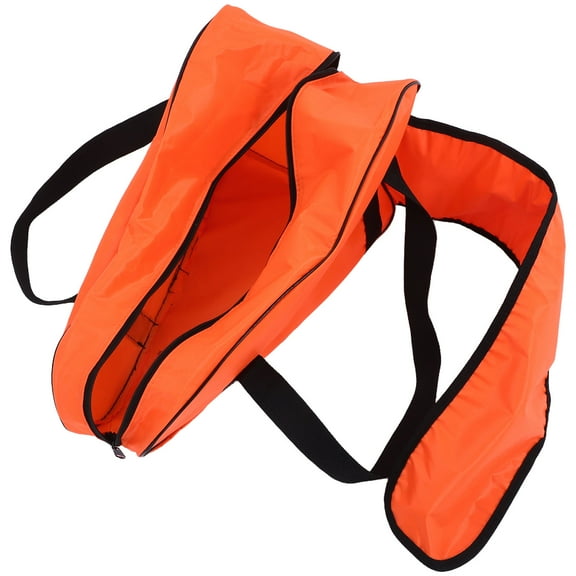 HONMEET Heavy Duty Tool Tote Bag with Multiple Compartments, Spacious Design, Water-Resistant, Orange Carrying Organizer