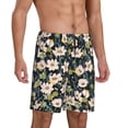 thumbnail image 2 of Wukai Flowers Men’s Short Pajama Pants With Pockets Soft Sleep Pj Shorts for Men-XX-Large, 2 of 6
