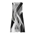 thumbnail image 2 of LVHAOGJOB Womens Cotton Linen Dresses Summer Midi Dresses Sleeveless with Pockets Print Crew Neck Sundress for Ladies, 2 of 5