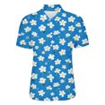 thumbnail image 4 of QASIEATN Women's Shirts Summer Lightweight Blouses Short Sleeve Shirts for Women Collared Casual Tops, 4 of 5