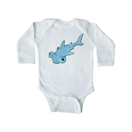 

Inktastic Cute Hammerhead Shark Gift Baby Boy or Baby Girl Long Sleeve Bodysuit