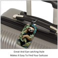 thumbnail image 3 of Square 2Pack PU Leather Sloth Cruise Luggage Tag with Privacy Cover and Name ID Tag for Travel Handbags Backpacks Luggage Tags, 3 of 6