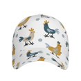 thumbnail image 2 of Fotbe Farm Roosters Baseball Cap, Farm Roosters Print Dad Hat,Outdoor Hat,Adjustable Sports Cap, Perfect For Activities, 2 of 9