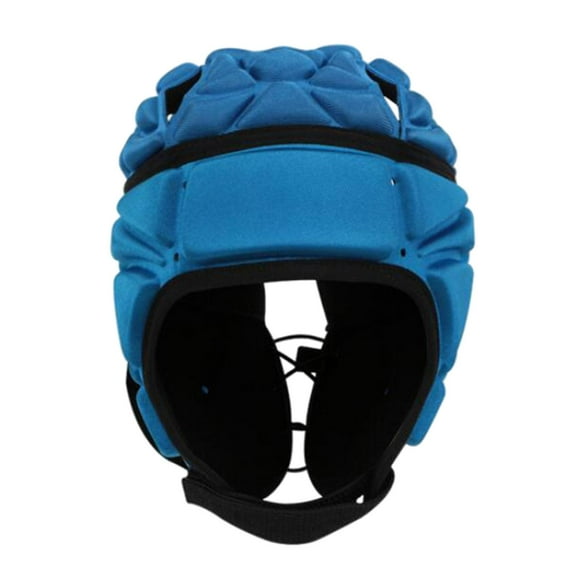 Protector de cabeza transpirable para rugby, casco de fútbol, sombrero para scrum para adultos, niños y jóvenes Azul