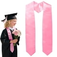thumbnail image 2 of ZMKIAG 70 Inch Long Unisex Adult Plain Graduation Stole for Academic Commencements - Graduation Season Ribbon Etiquette Shoulder Strap, Pure Color Awarding Cape for Ceremony and Celebration, 2 of 9