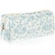 thumbnail image 1 of wonima02 Cute Pencil Case, Aesthetic Flowers Pencil Pouch, Portable Pen Bag Wide Opening, Soft Quilted Pencil Pouch Organizer with Zipper for Office College Storage Makeup Pouch, Blue Flowers, 1 of 1