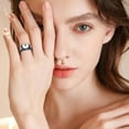 thumbnail image 5 of Cremation Jewelry Billiard Black NO.8 Ball Cremation Urn Ring for Ashes for Women Men Waterproof Locket Rings Memorial Jewelry(with Gift Box), 5 of 9