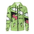 thumbnail image 7 of Invader Zim Teenager Hoodies Shirt Zipper Sweatshirts Hooded Hoody Clothes Coat For Boys Girls, 7 of 7