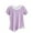 New3/Purple, variant on Otvok Womens Fashionable Casual Loose Solid Color Short Sleeve T-Shirt Tops 2025