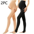 thumbnail image 2 of bbymog 2 pack Winter Thermal Underwear Pregnancy Pants Solid Color Slim Fit Long Johns Maternity Clothes Beige C Free Size, 2 of 3