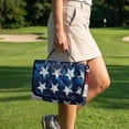 thumbnail image 2 of Xoenoiee Golf Paint Splatter American Flag Print Golf Cart Seat Covers, Golf Cart Seat Towel Blanket with 4 Front Pockets for Most Golf Carts Fits for EZGO, Club Car, Yamaha and More, Easy to Clean, 2 of 7