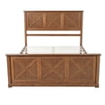 thumbnail image 6 of Noble House 4 Piece Queen Bedroom Set with Platform Bed, 2 Nightstands and Dresser, Walnut, 6 of 10