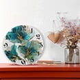 thumbnail image 6 of DEIARA Elegant Flower Burgundy Butterfly Wall Clock 10in Silent Mechanism Battery Operated Retro Style for Living Room Bedroom and Kitchen Black Pointer, 6 of 10